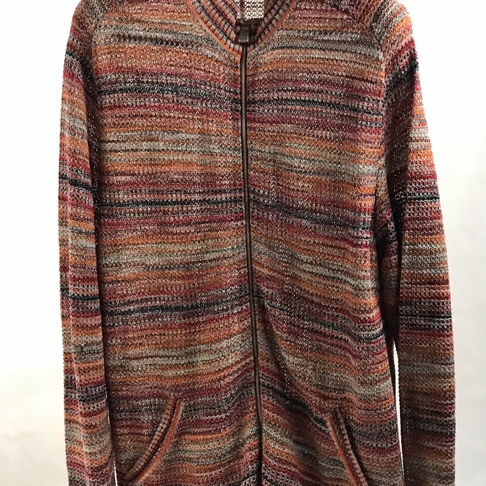 Missoni Sport zip neck sweater cardigan sizeL